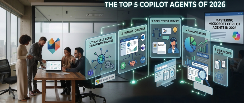 Leadership team participating in Corporate AI Training 2026 to master MS365 Copilot agents.